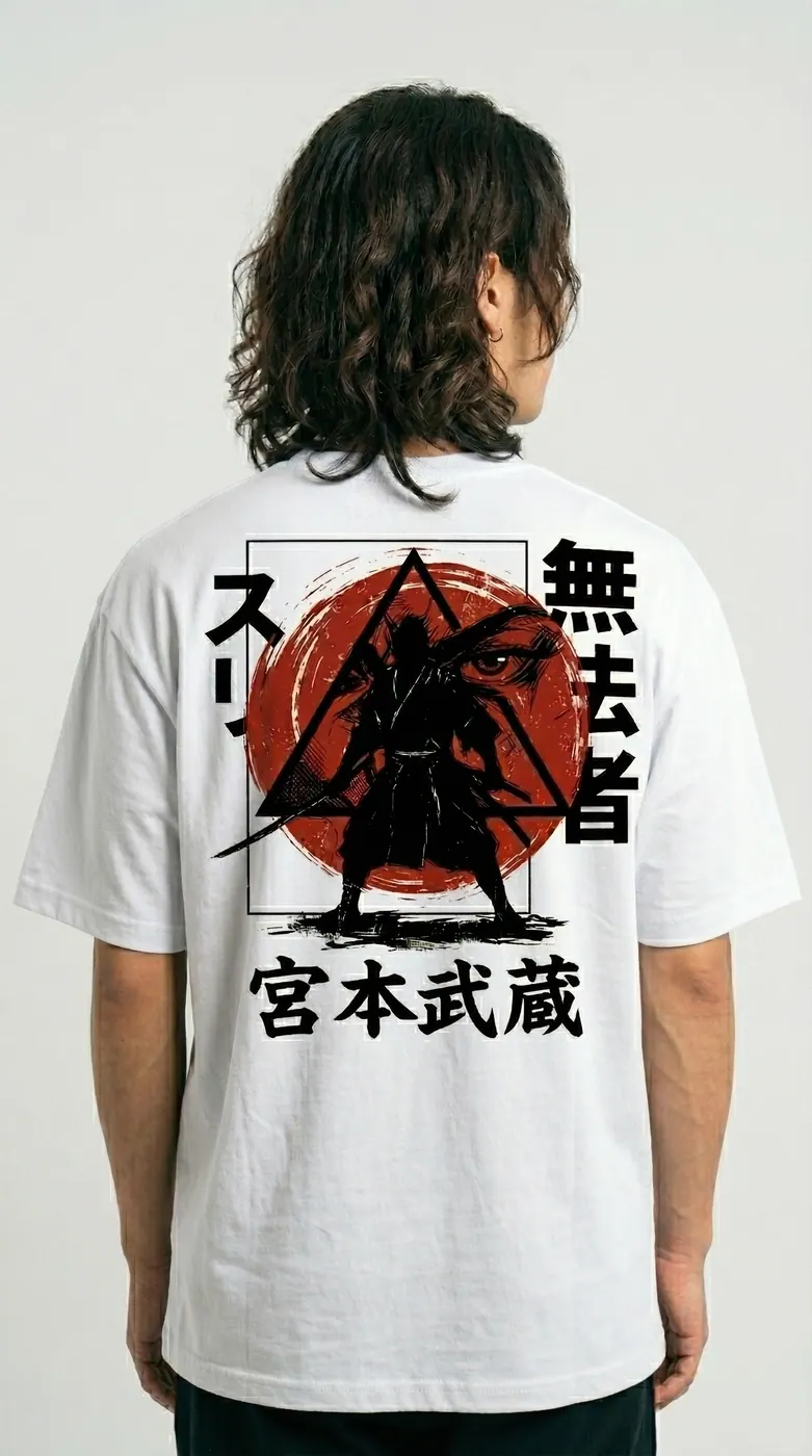 Camisa Musashi Oversized costas branca